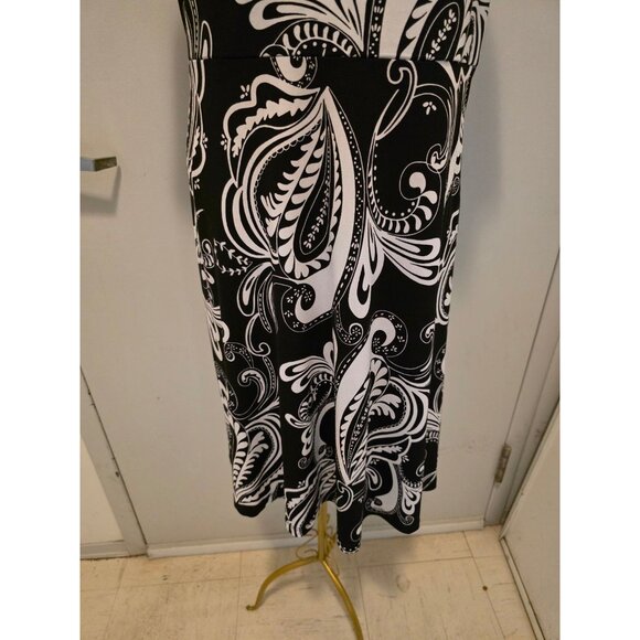 Spense Black White Women's Dress Size 6 Polyester Spandex - Picture 3 of 16